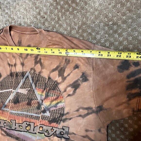 Pink Floyd Tie Dye Shirt SZ L/XL Dark Side of the Moon VTG Retro Band Tee Rocker - Picture 6 of 7